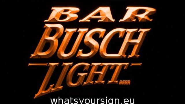 Busch Light Bar LED Neon Sign смотреть онлайн