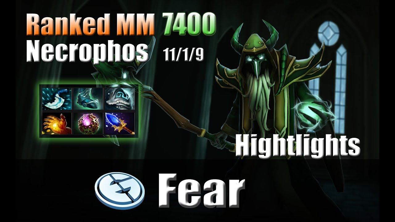 Dota 2 - EG.Fear Necrophos - mid 7400 mmr (11/1/9) Highlights смотреть онлайн