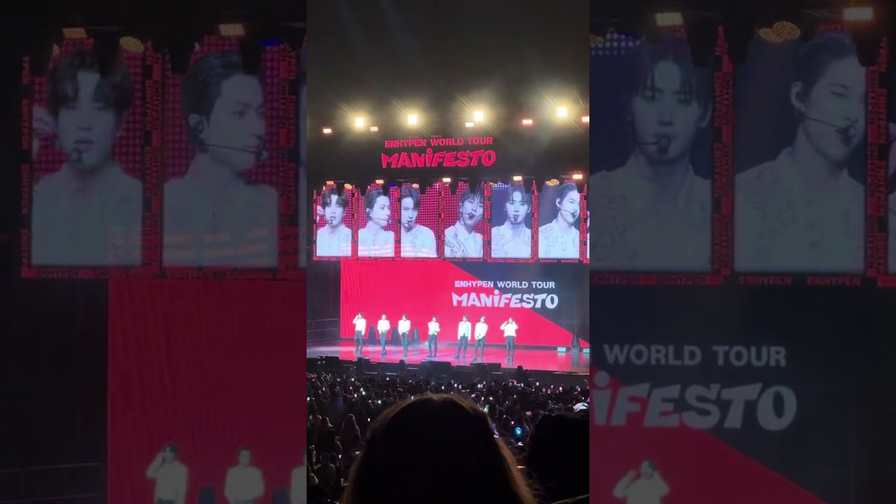Intro Talking - Enhypen - Manifesto World Tour Anaheim 10/3/22 смотреть онлайн