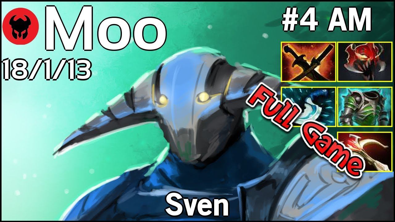Moo [J.Storm] plays Sven!!! Dota 2 Full Game 7.21 смотреть онлайн
