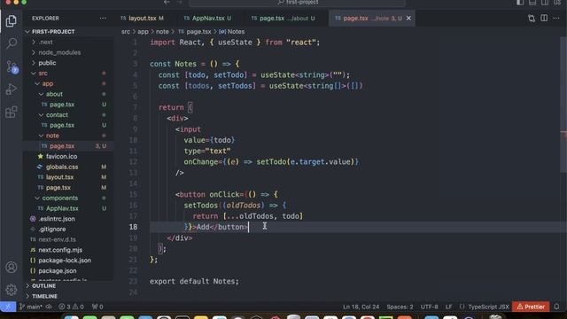 Todo app in Next.js. Create Todo. NextJS tutorial series for absolute beginners. Typescript. #9 смотреть онлайн