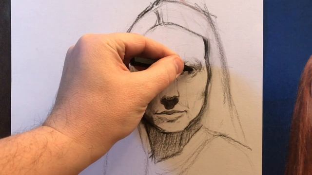 Drawing A Portrait From A Photo Using Conceptualized Forms Combined With Comparative Measuring смотреть онлайн