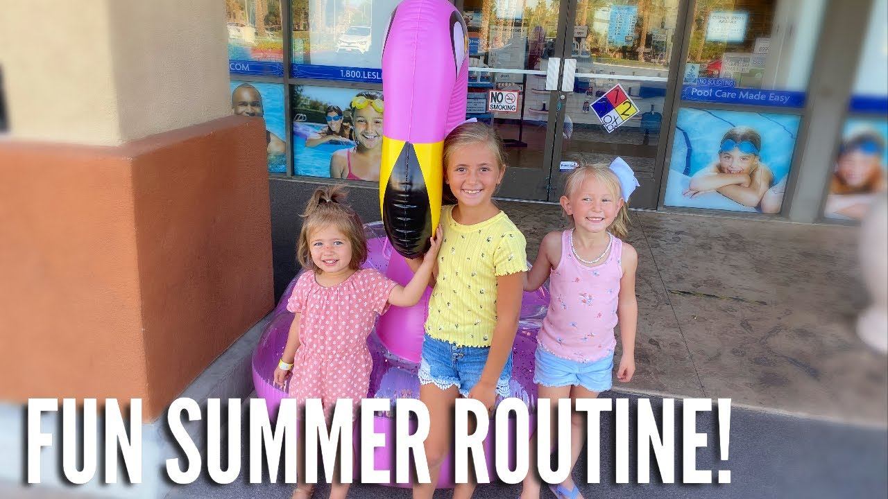 SUMMER ROUTINE 2021/ FUN THINGS TO DO WITH KIDS IN THE SUMMER/ LIFE AS WE GOMEZ смотреть онлайн