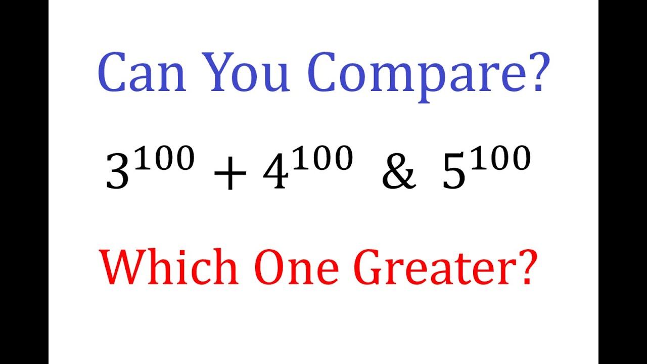 How to Compare Two Large Numbers? | Which Exponent Is Greater? | Math Olympiad смотреть онлайн