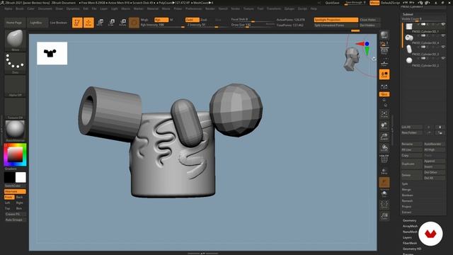 2-02_The ZBrush interface смотреть онлайн
