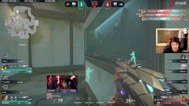 GE Monyet "INSANE" 1v2 Clutch vs RRQ and Skrossi's reaction to it😂 смотреть онлайн