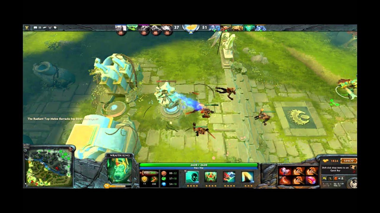 Dota 2 Wraight King with 3 battle furry смотреть онлайн