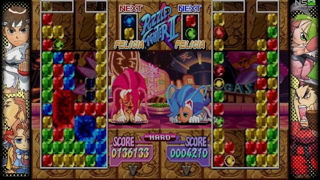 Super Puzzle Fighter II Turbo Felicia HARD mode Nintendo Switch Gameplay смотреть онлайн