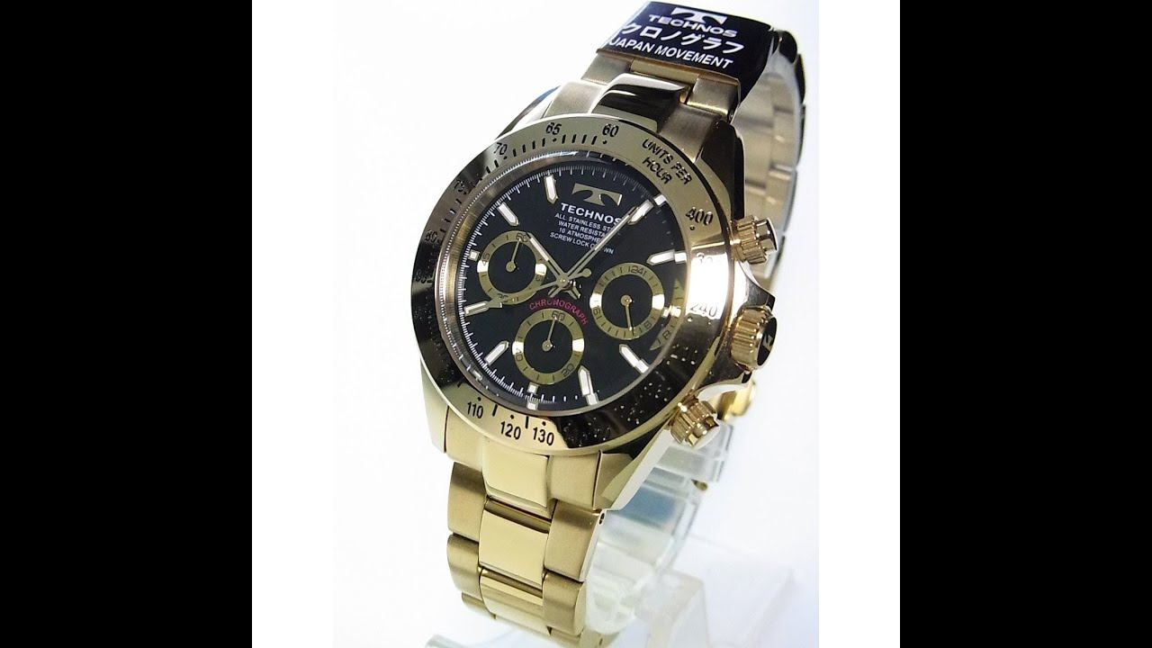 TECHNOS MEN'S Chronograph Quartz WATCH T4B73GB ￥55,000JPY NEW!! [T4B73GB] смотреть онлайн