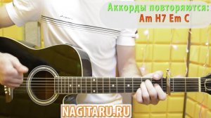 Гречка - «Здесь были». Простые аккорды (без баррэ), на гитаре
