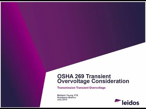 Webinar EMTP OSHA 269 Transient Overvoltage Consideration смотреть онлайн