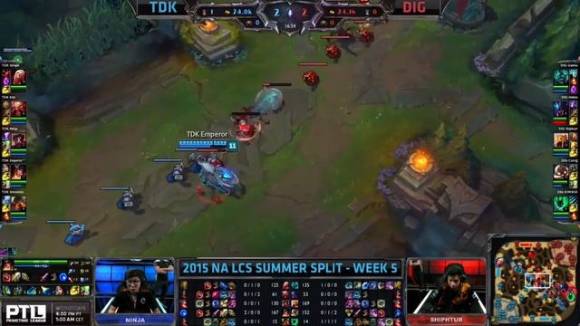 Team Dragon Knights vs Dignitas | S5 NA LCS Summer 2015 Week 5 Day 2 | TDK vs DIG W5D2 G4 смотреть онлайн