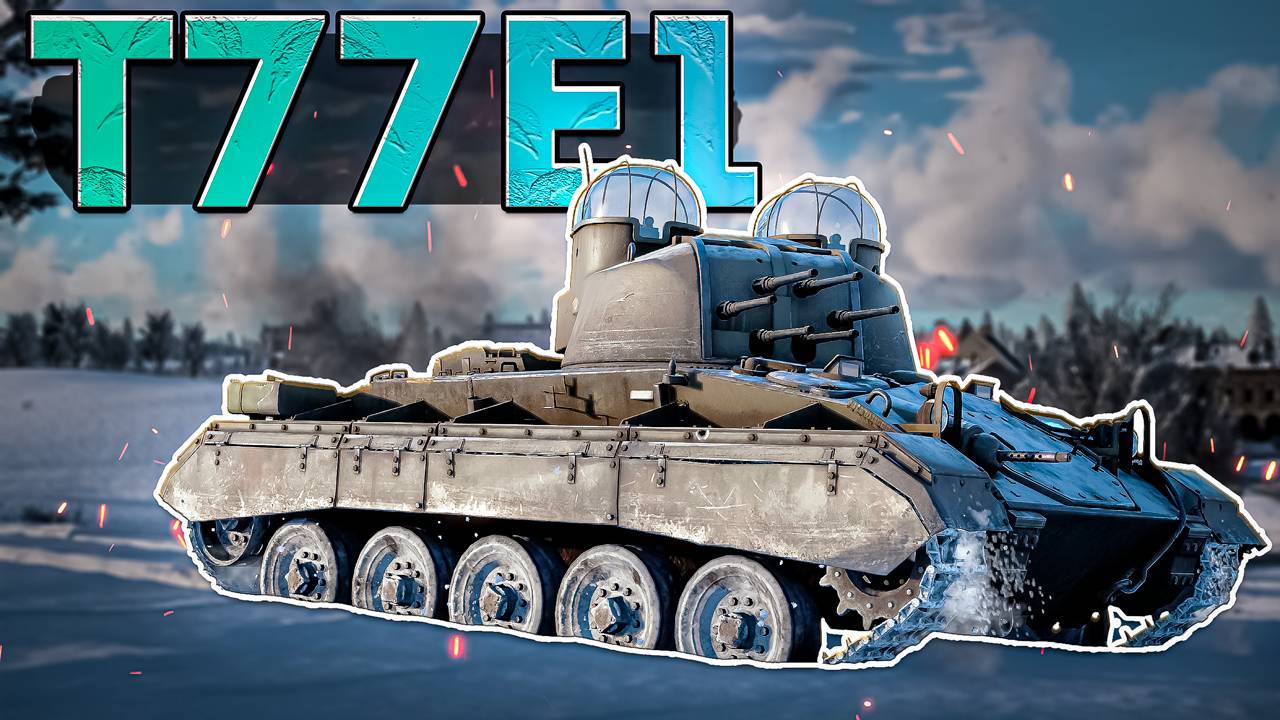 War Thunder - T77E1 Шестиствольный АД смотреть онлайн