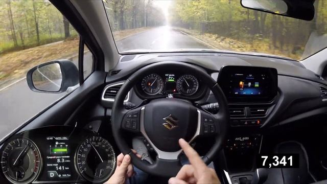 Suzuki S-Cross SX4 - разгон от 0 до 100 смотреть онлайн