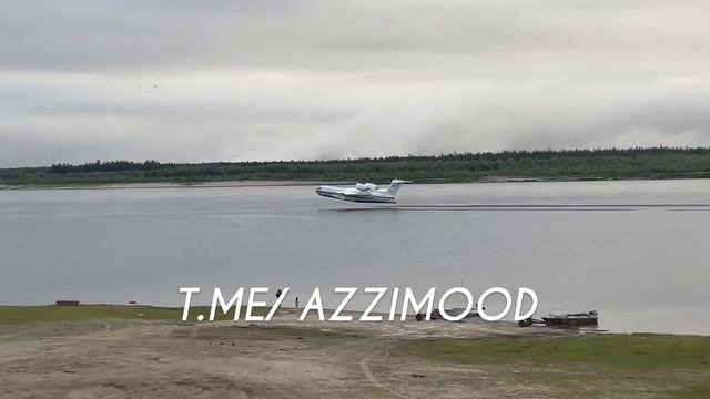 Работа самолета-амфибии Бе-200 в Верхневилюйском районе на лесных пожарах. смотреть онлайн