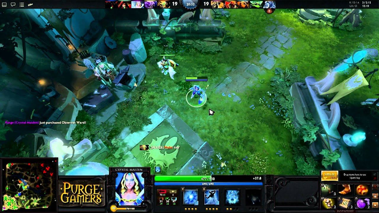 Dota 2: Purge plays Crystal Maiden смотреть онлайн