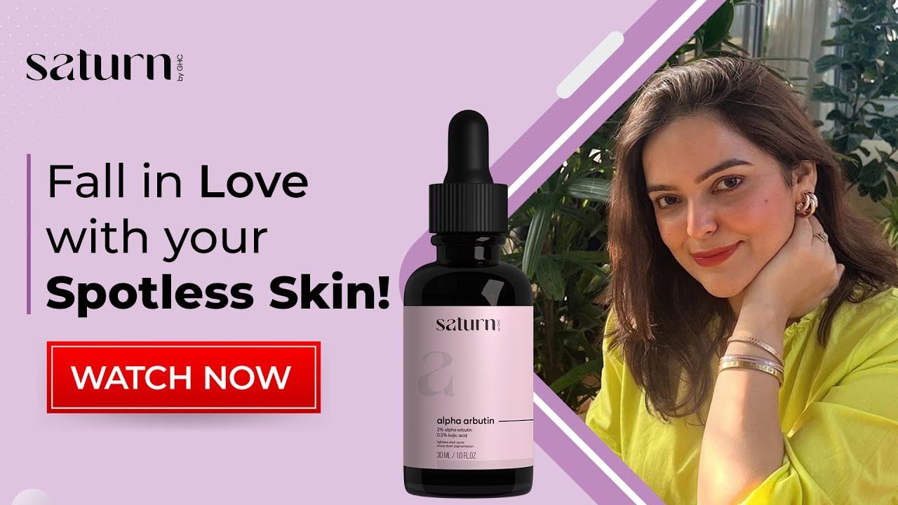Alpha Arbutin Serum with Kojic Acid for Women | Hyaluronic Acid | Aloevera | Saturn Skin Care смотреть онлайн