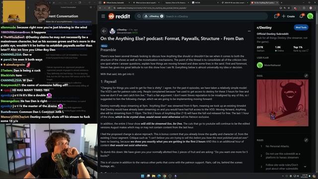 Destiny Talks w/ Dan & jstlk (Podcast Drama, New DGG Design, Patreon) смотреть онлайн
