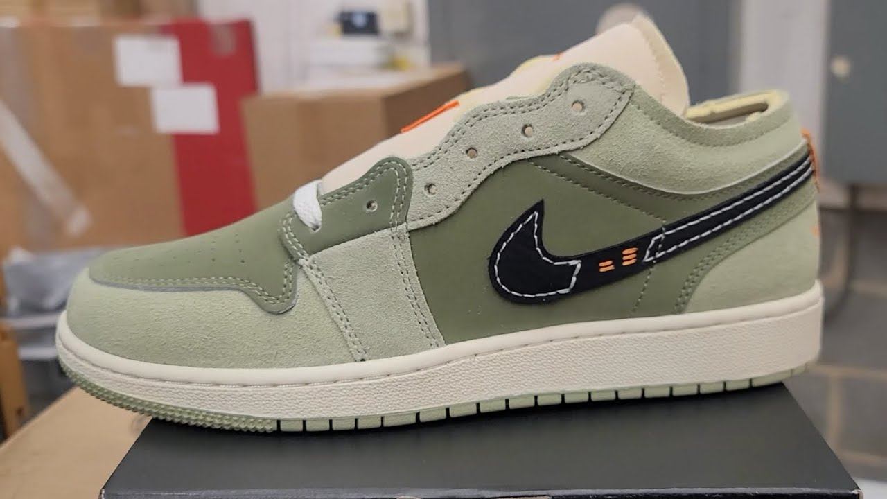 Air Jordan 1 Low SE Craft Olive(GradeSchool) смотреть онлайн
