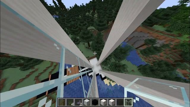 Строю мини город в Minecraft. смотреть онлайн