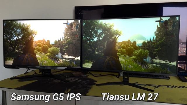 Монитор Samsung G5 IPS S27AG520PI против Tiansu LM 27 2K 240 смотреть онлайн