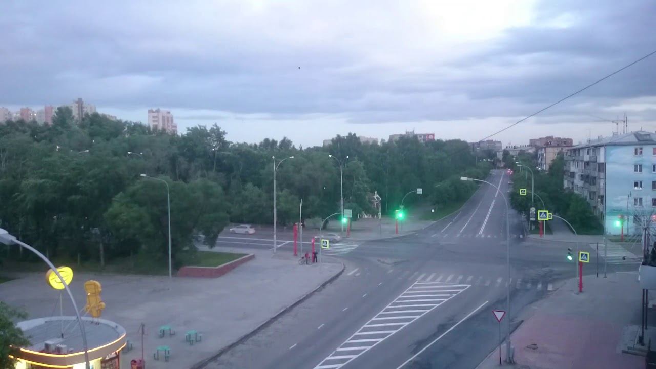 timelapse, закат в Кемерово смотреть онлайн