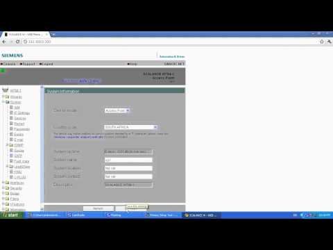 Siemens scalance access point setup смотреть онлайн