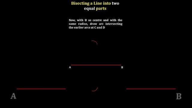 Bisecting a Line into two equal parts #EngineeringDrawing #GeometricConstructions смотреть онлайн