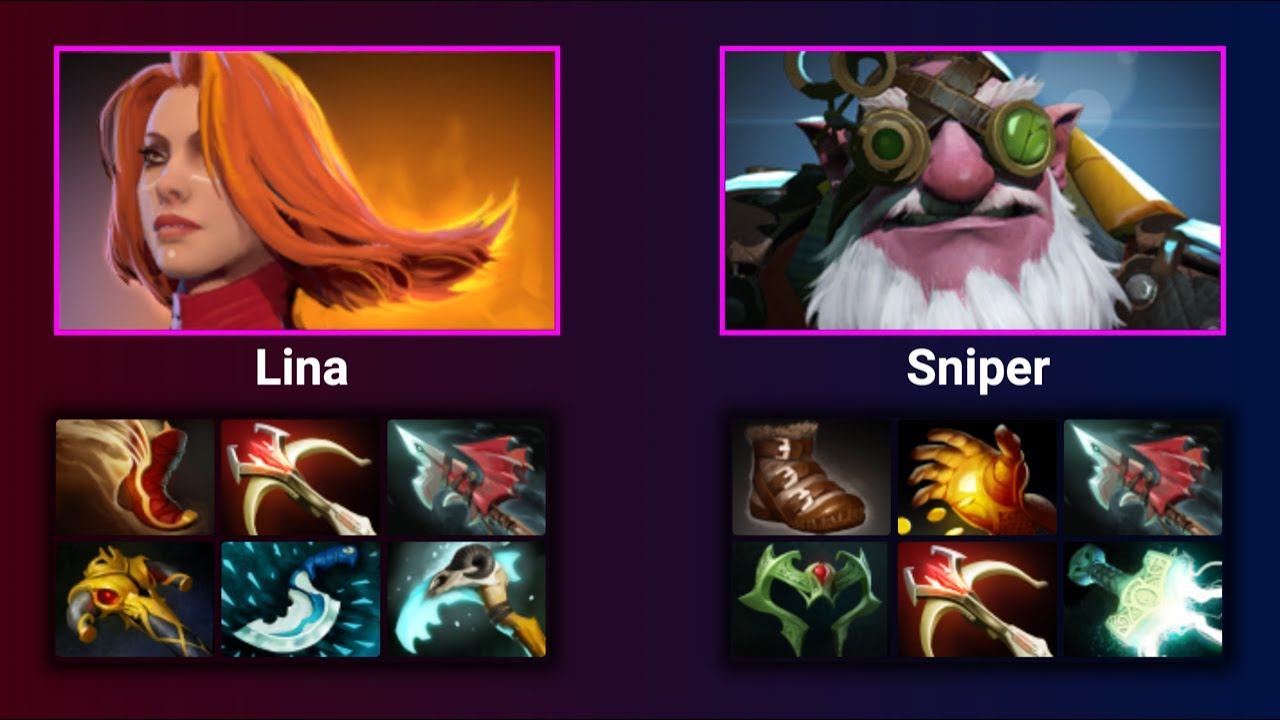 Lina vs Sniper Mid Matchup (top 500 Europe) patch 7.32d смотреть онлайн