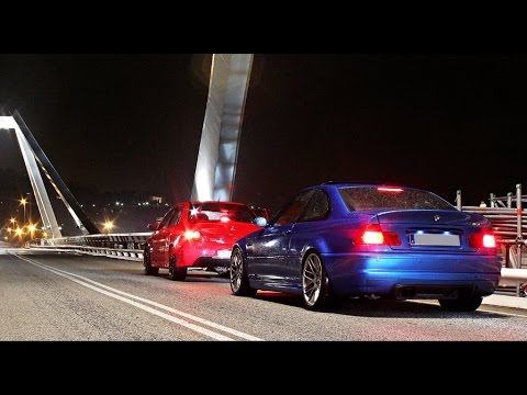 BMW M3 E46 & Mitsubishi Lancer Evolution - HUGE Revs, Flatout... смотреть онлайн