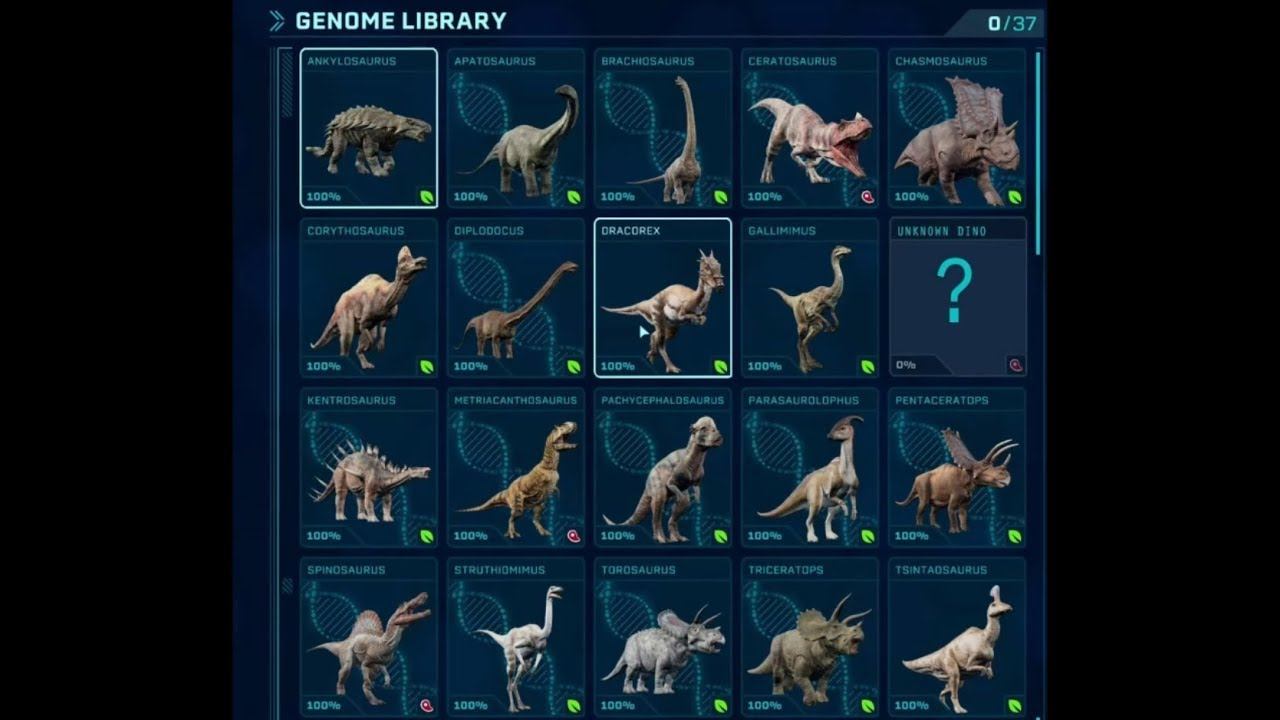 Jurassic World Evolution - All Dino Species Revealed! смотреть онлайн