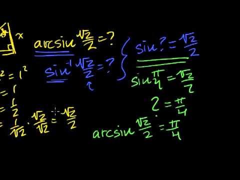 029 Inverse Trig Functions Arcsin смотреть онлайн