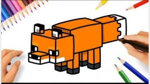 КАК НАРИСОВАТЬ ЛИСУ 🦊 | MINECRAFT