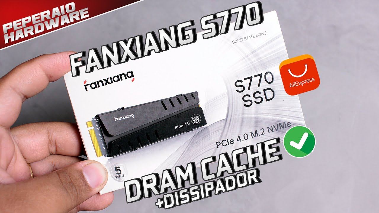 Review SSD GEN 4 do ALIEXPRESS!! Fanxiang S770 1TB com Dissipador + DRAM Cache e compatível com PS5 смотреть онлайн