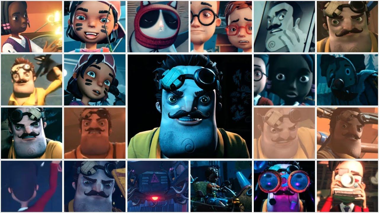 HELLO NEIGHBOR Hello Engineer All Cutscenes смотреть онлайн