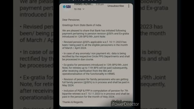 SBI STAFF TO GET EX GRATIA & FAMILY PENSION ARREAR IN MAY 24. смотреть онлайн