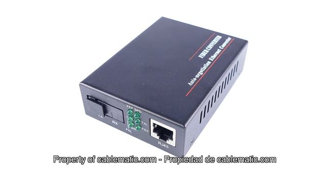 Conversor de fibra óptica 100 Mbps monomodo de SC a RJ45 distribuido por CABLEMATIC ® смотреть онлайн