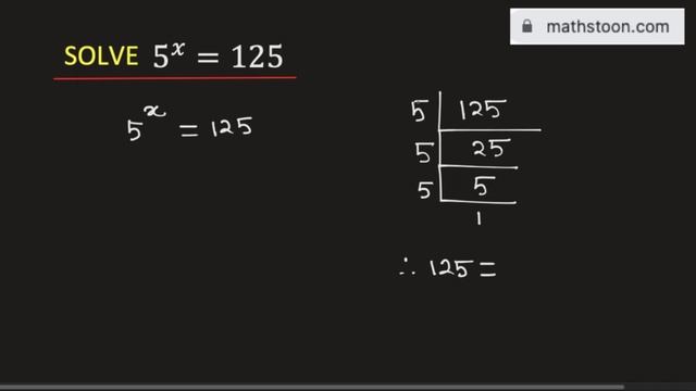 5^x=125 Solve the Exponential Equation смотреть онлайн