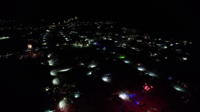 новогодний фейерверк 2024, с высоты. смотреть онлайн