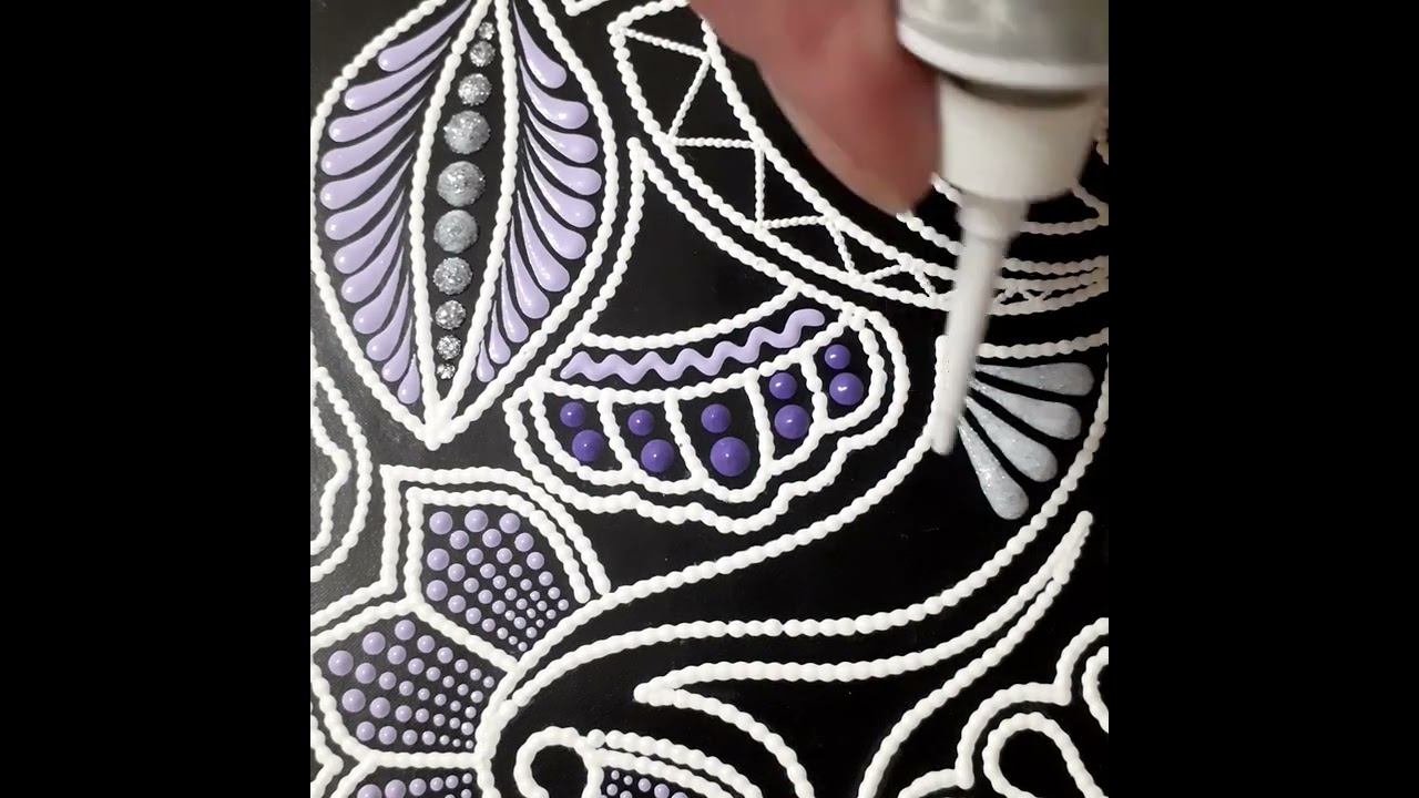 Точечная роспись ежедневника / Dot painting diary смотреть онлайн