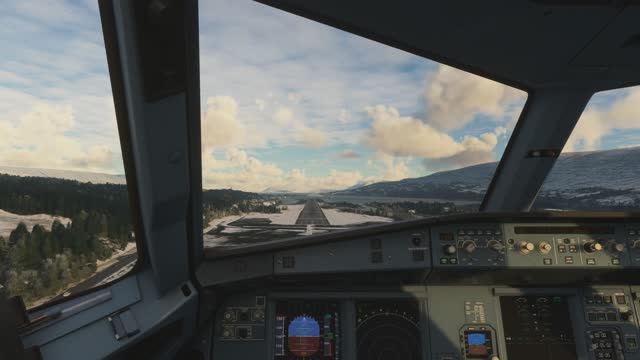 Microsoft Flight Simulator 2020. Посадка А320NEO. Акюрейри смотреть онлайн