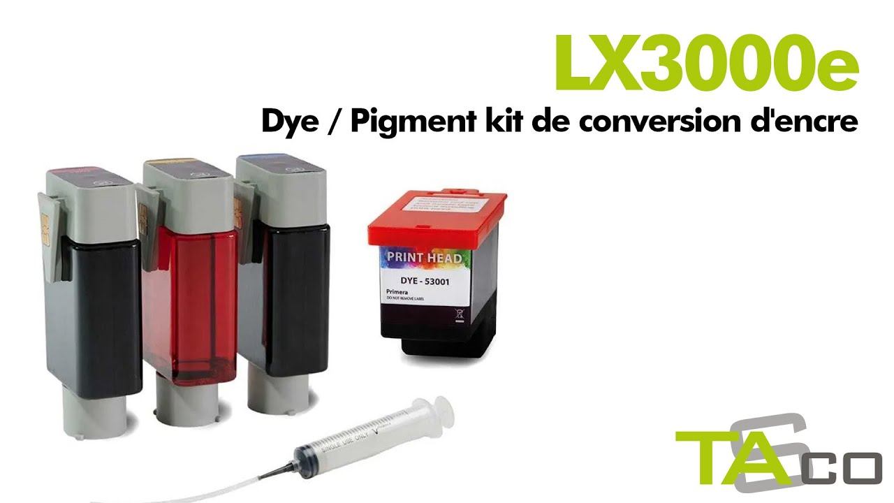 Lx3000e - Dye / Pigment kit de conversion d'encre смотреть онлайн