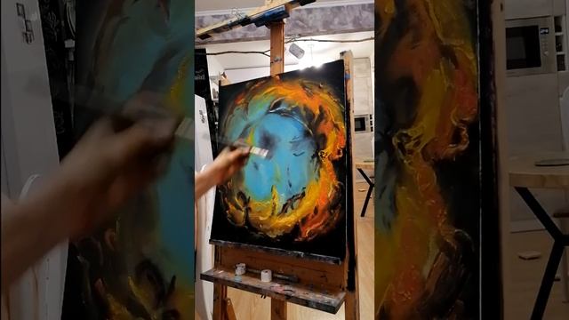 ПРОЦЕСС СОЗДАНИЯ КАРТИНЫ МАСЛОМ. «Капля» смотреть онлайн