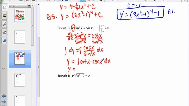 Calculus 4.5 Day 2 Solving Differential Equations using U substitution смотреть онлайн
