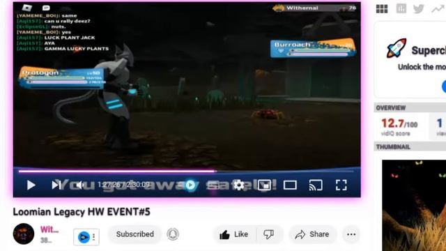 My First Ever Gamma Encounter + 1.18K Giveaway | Loomian Legacy! смотреть онлайн