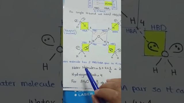Hydrogen Bond|Number of HB in each H2O, NH3, and HF molecule @MajidAli2020 смотреть онлайн
