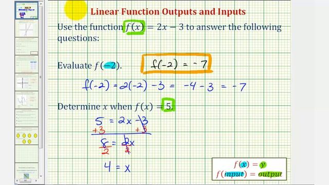 Ex: Determine Function Inputs and Outputs Given a Function Rule смотреть онлайн