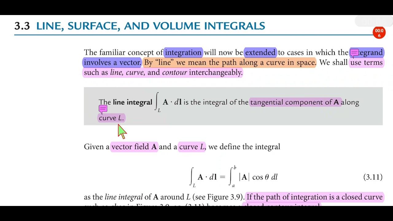 EMFT: C03 L02 Line, surface and volume integral (Urdu/Hindi) смотреть онлайн