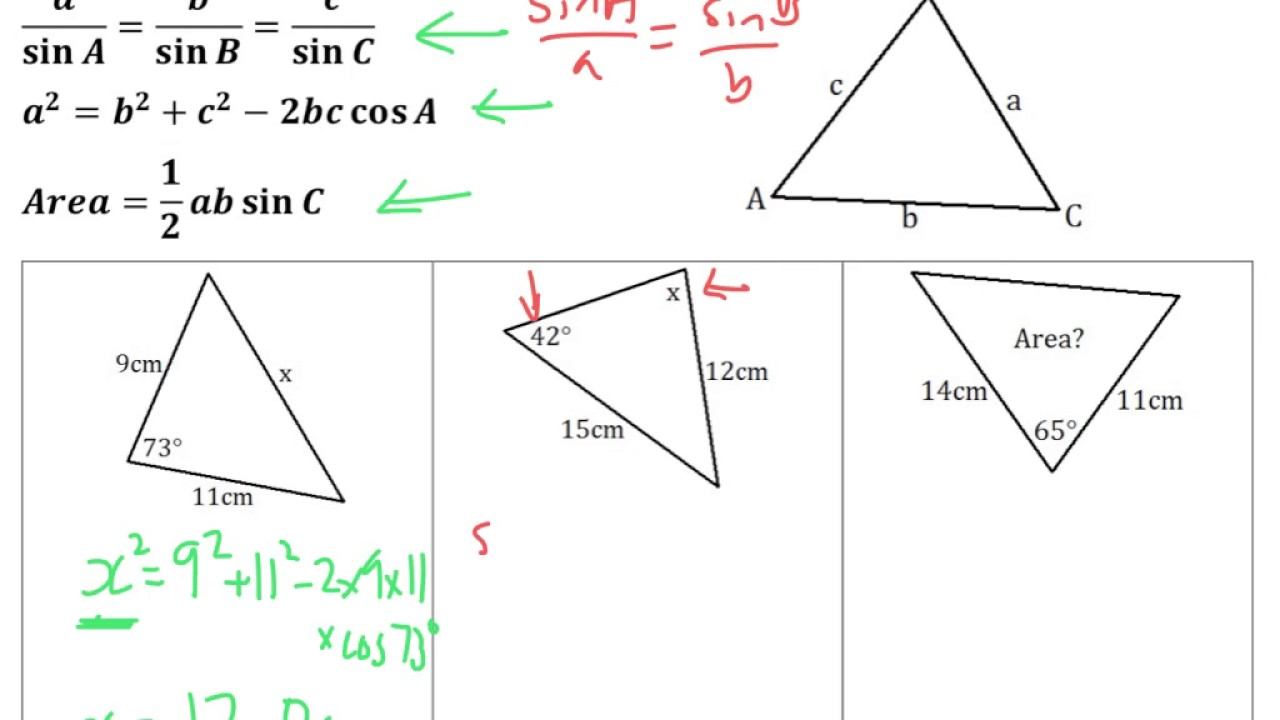 Trigonometry In Non-Right-Angled - Tutorial смотреть онлайн
