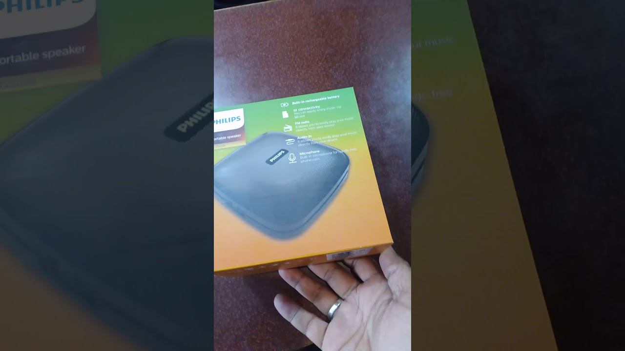 Unboxing of Philips BT2505B/94 7 W Bluetooth Speaker смотреть онлайн